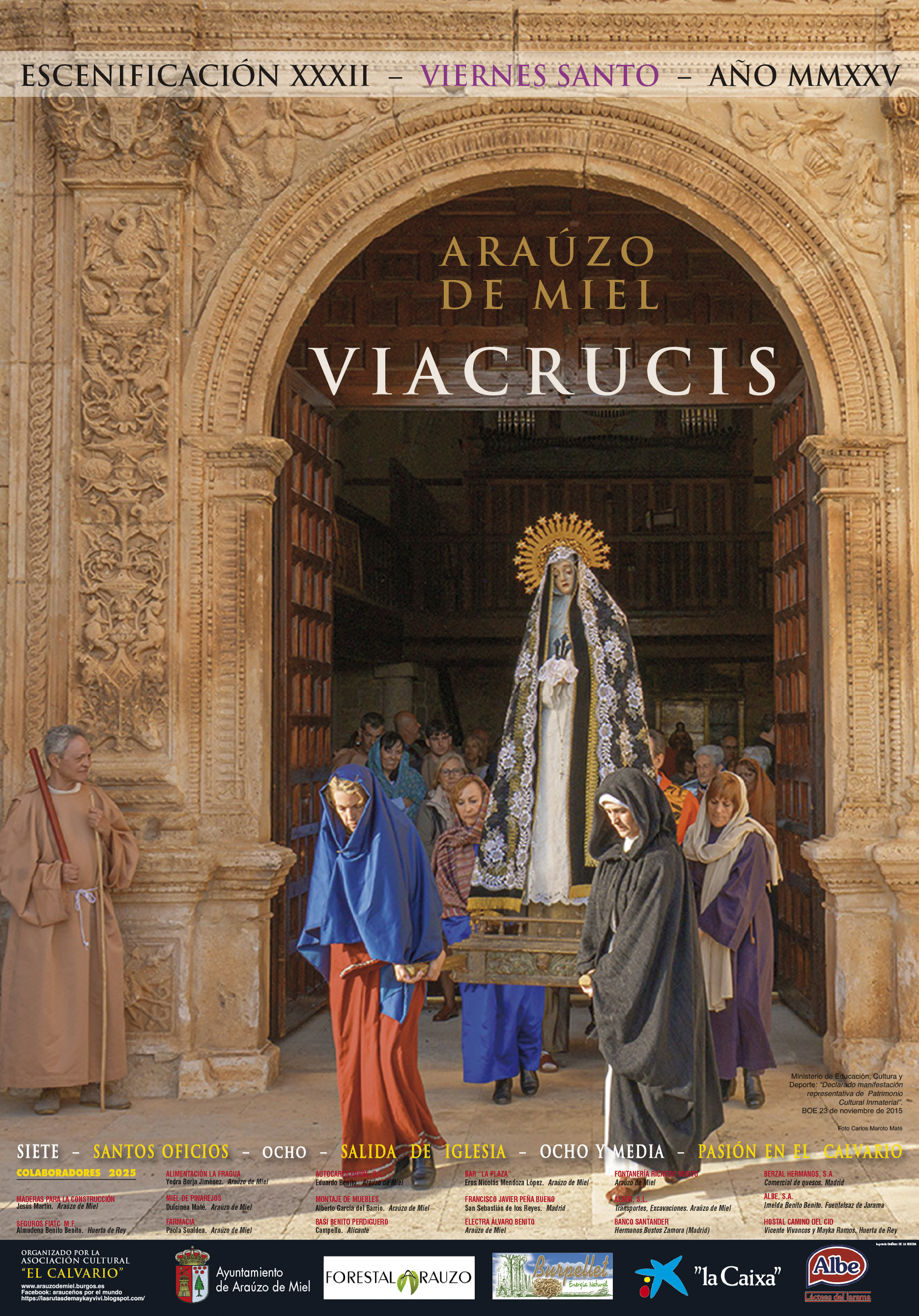XXXII ESCENIFICACIÓN  VIACRUCIS .VIERNES SANTO 19:00 HORAS
